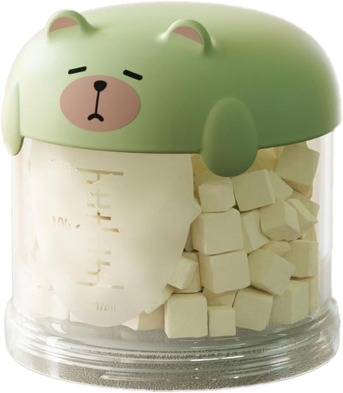 Airtight Dog Treat Container with Lid – Pet Snack Storage Jar for Countertop, 𝙈𝙤𝙞𝙨𝙩𝙪𝙧𝙚-Proof Treat Bin for Dogs & Cats, Ideal for Kitchen or Pantry Use (Green, Mini)