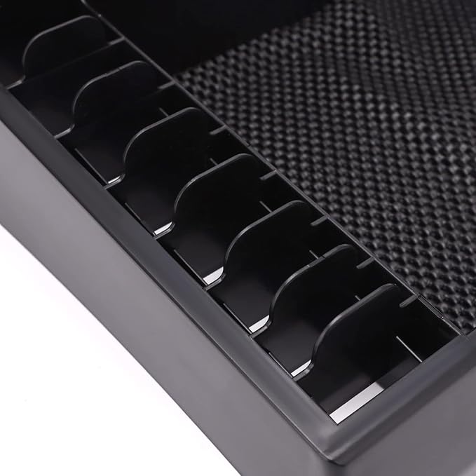 Barber Clipper Organizer Barber Tools Tray Salon Hairdressing Clipper Scissors Rack Holder Storag Scissors Holder Blade Rack Storage Tray for Clipper Guard Holder (Assemble)