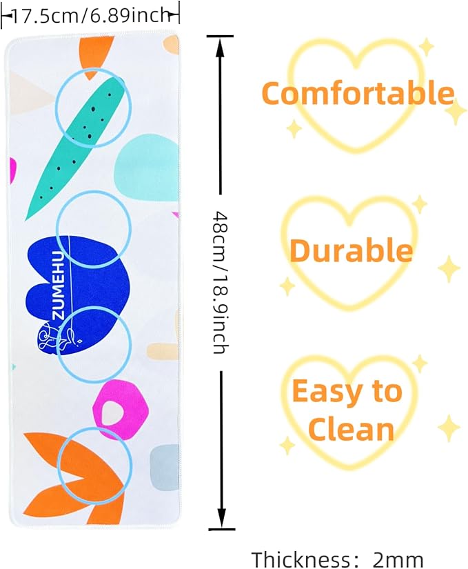 Dog Communication Buttons Mat with 4 Fixed Button Spots, Non Slip Pet Talking Button Pad with 27 Pairs Hook and Loop Fasteners, Pet Speech Button Organizer for Buttons, Cat & Dog Training
