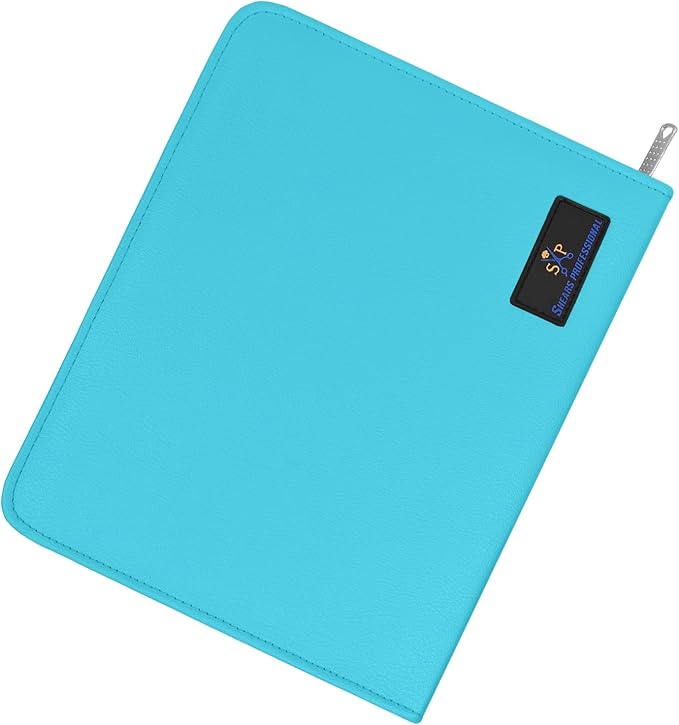 Case Holds 10 Grooming or Beauty Shears (TURQUOISE)