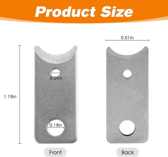 Pet Nail Trimmer Blades for Resco Guillotine Nail Trimmers Dog Nail Clipper Replacement Blades -6 Pack