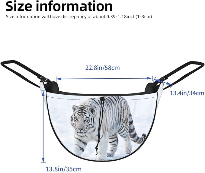 Tiger Snow Walk Car Seat Organizer-Backseat Storage Bag for Travel | Waterproof Durable. Holds Snacks Gear Essentials. Fits Most Cars.