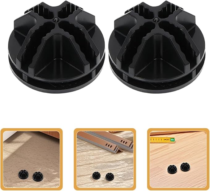 Mipcase 20pcs Plastic Cube Connector Buckles for PET Crates Wire Grid Storage Heavy Duty Plastic Fasteners for DIY Closet Organizer and Shelving Units