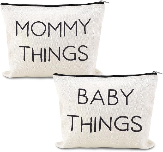 Mommy Things Baby Things Pouch Bags Stuff for Mom After Having a Baby Bag Gift New Mother Gifts After Giving Birth Pregnancy Essentials for Expecting Mom Gift Bag Mommy to Be Postpartum Mama Pouch