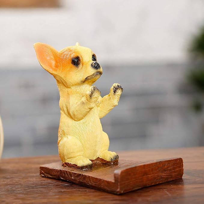 Puppy Dog Cell Phone Stands Pet Smartphone Holder for Desk Chihuahua