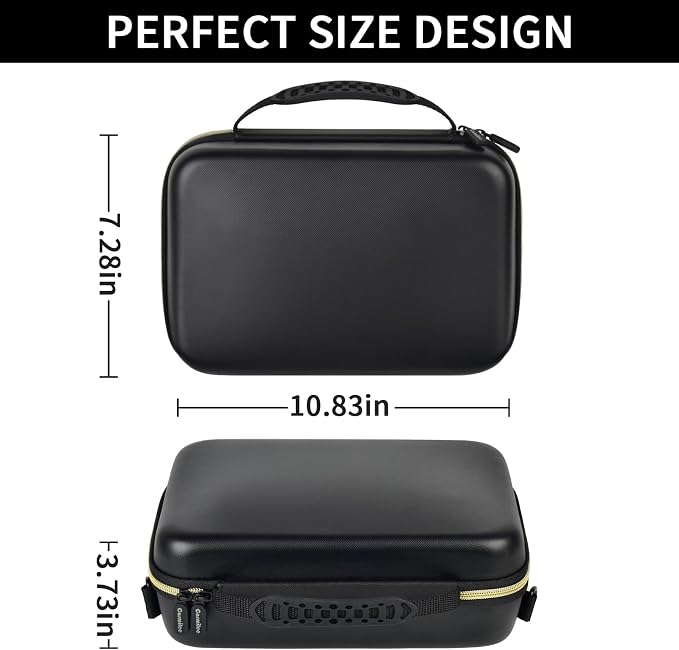 Barber Case for Hair Clippers, for Wahl, for Ufree and for Andis, Case Only | Trimmer Tools Storage Organizer, Easy-Clean PU Interior, for Barbers/Stylists/Pet Groomers, Travel/Home/Salon Use, Black