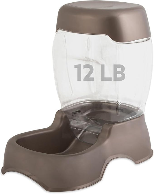 Petmate Pet Cafe Feeder Dog and Cat Feeder Pearl Tan, 12 lb, Made in USA