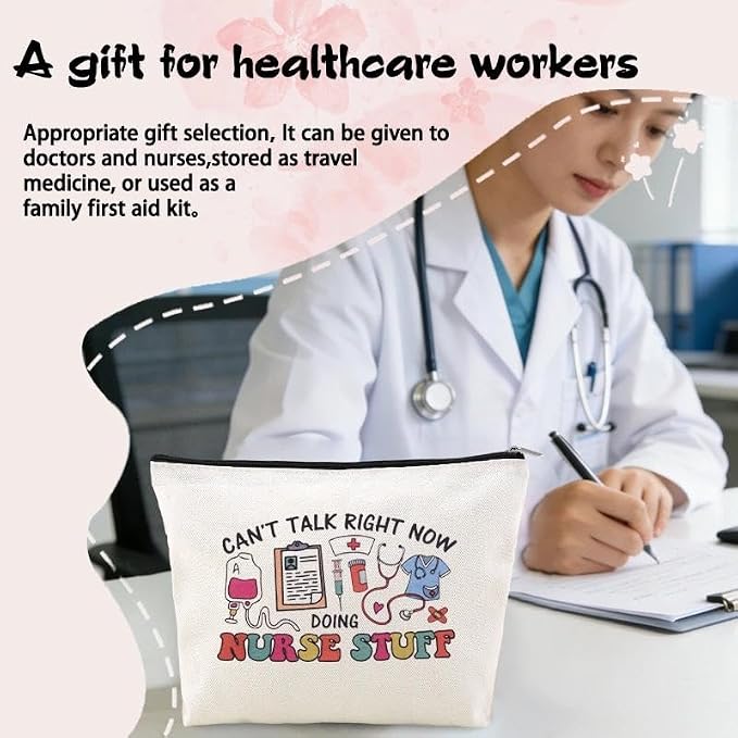 Nurse Stuff for Women Bag Nursing Pocket Pouch Nurse Accessories for Work Bag Nursing School Essentials for Girls Small Pencil Pouch for Nurses Day Appreciation Week Birthday Graduation Gift Bags Idea