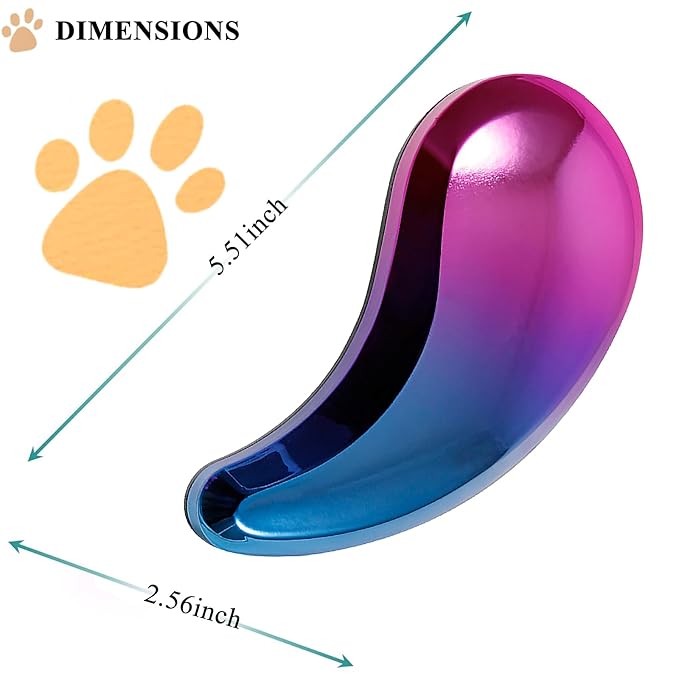 Small Dog Brush, Soft Pet Grooming Brush for Shih Tzus, Yorkies, Maltipoos, Maltese, Puppy Massaging Hair Brush, Cat Brush, for Small Animals Rabbits of All Hair Types (Gradient Color)