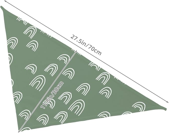 Sage Green Dog Bandana,Adjustable Triangle Bibs Dogs Scarf,Puppy Neckerchief Dog Cat Bib for Spring Summer (Light Green)