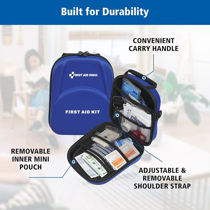 First Aid Only All-Purpose First Aid Kit for Home, Car, Outdoor and Travel (91686)