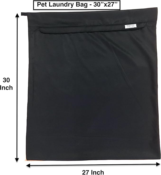 Majestic Ally Horse Dog Pets Laundry Bag - Washing Bag for Blankets, Rug, Boots, Leads, Harness (Black)