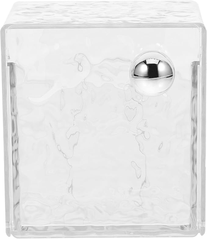 ABOOFAN Cotton Pad Holder with Flip Lid Large Capacity Pet Abs Organizer | Bathroom Storage Box, Easy Access and Easy to Clean, Holds Multiple Pads