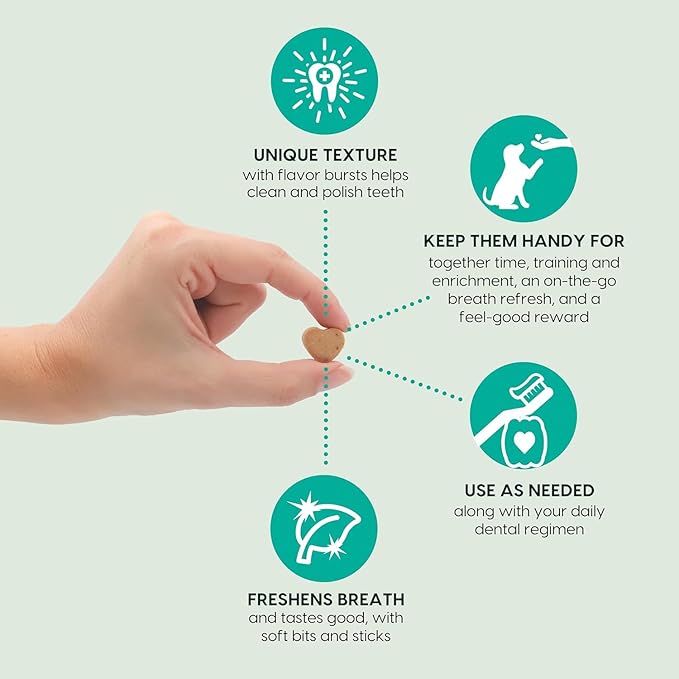 Ark Naturals Small Breed Soft Brushless Toothpaste + Breath Bursts Bundle - Vet Formulated Dog Dental Chews for Small Breeds - Helps Reduce Plaque & Tartar, Polishes Teeth, and Freshens Breath