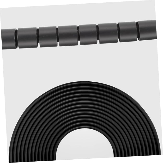 TEHAUX Spiral Coiled Tube Sleeve for Flexible Wire Wrap Organizer Protects Wires from Pets and Easy to Cut and