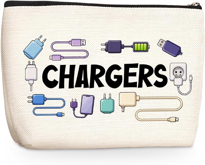 Wenboco Charger Makeup Bag, Charging Cord Electronics Accessories