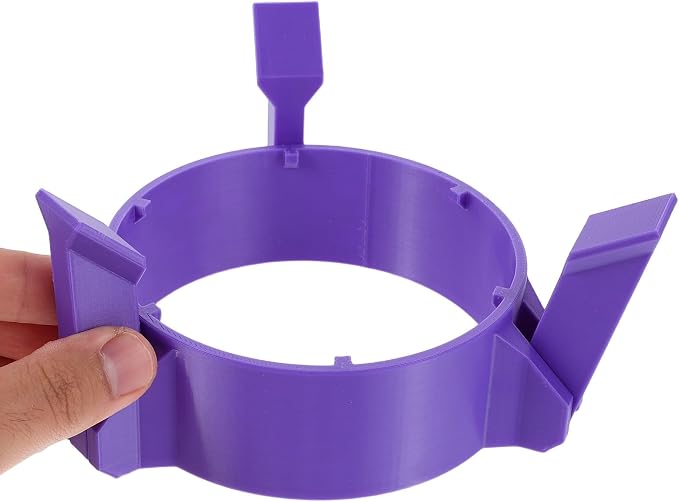 Arrow Tube Stand Adjustable Round Base Floor Rack for Tournaments | Pet Build, Purple Finish, Portable Setup, Target Practice and Outdoor Sessions, Stable 3-leg Support with Height Adjustment