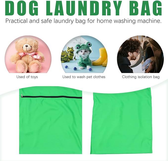 Hemobllo Pet Clothing Laundry Bag Lightweight Zipper Wash Bag for Dog Clothes and Toys for Washing Machine and Dryer Portable Travel Organizer