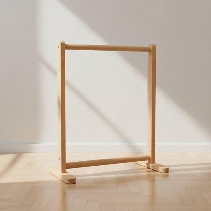 Garment Storage Rack Pet Clothing Rack Wardrobe Organizer Stand Hanger With Solid Beech Structure Clean Lines Open Display For Accessories Suitable for pet grooming area