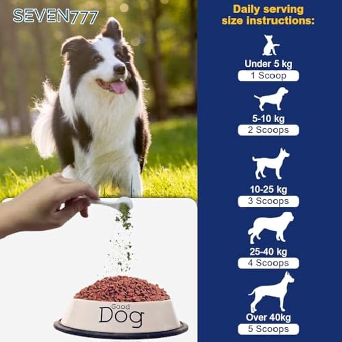 Seven777 Pet Dental Powder,Teeth Cleaning Powder for Dogs and Cats, Plaque & Bad Breath Off,Dental Care Supplies for Small, Medium, Large Dogs and Cats