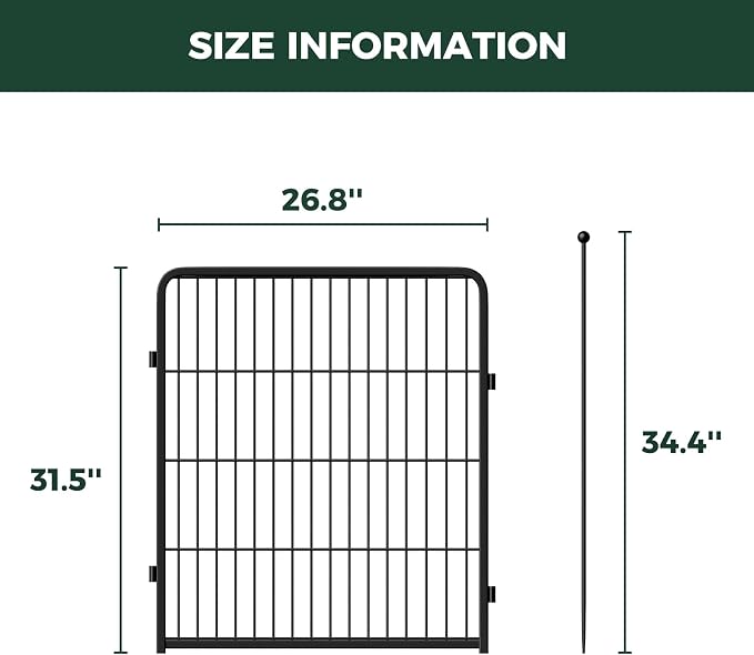 FXW Rollick Dog Playpen, Indoor, Yard & RV Camping, 32" H, 4 Panels | Easy setup, Heavy-duty, DIY layouts, for Small & Medium Dogs, Patented
