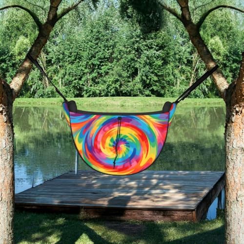 Colorful vortex Car Seat Organizer-Backseat Storage Bag for Travel | Waterproof Durable. Holds Snacks Gear Essentials. Fits Most Cars.