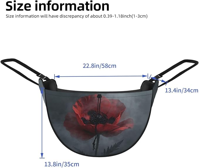 Dark Red Poppy Car Seat Organizer-Backseat Storage Bag for Travel | Waterproof Durable. Holds Snacks Gear Essentials. Fits Most Cars.