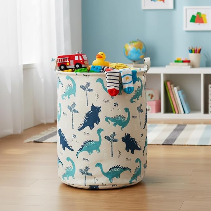 MAIZMZ Kids Hamper Storage Bins Organizer Toy Box Laundry Basket Large Canvas Collapsible Chest for Home/Dorm/Kitchen/Pet/Office/Closet/Shelf/Gift Baskets