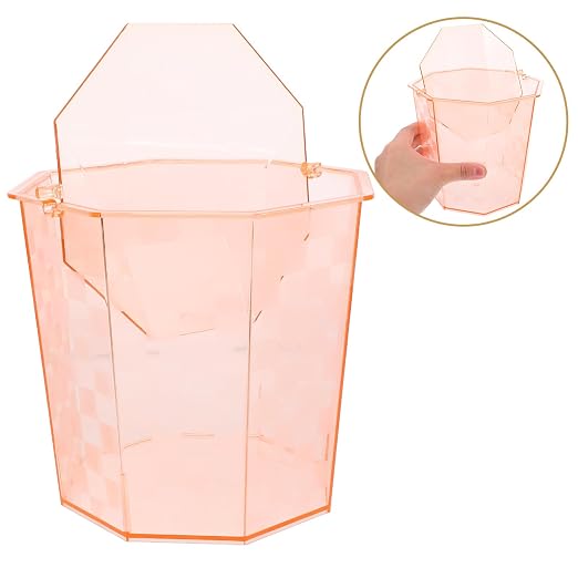 Pet Trash Can for Office Desk Home Storage Bin Lid Small Garbage Can Cover