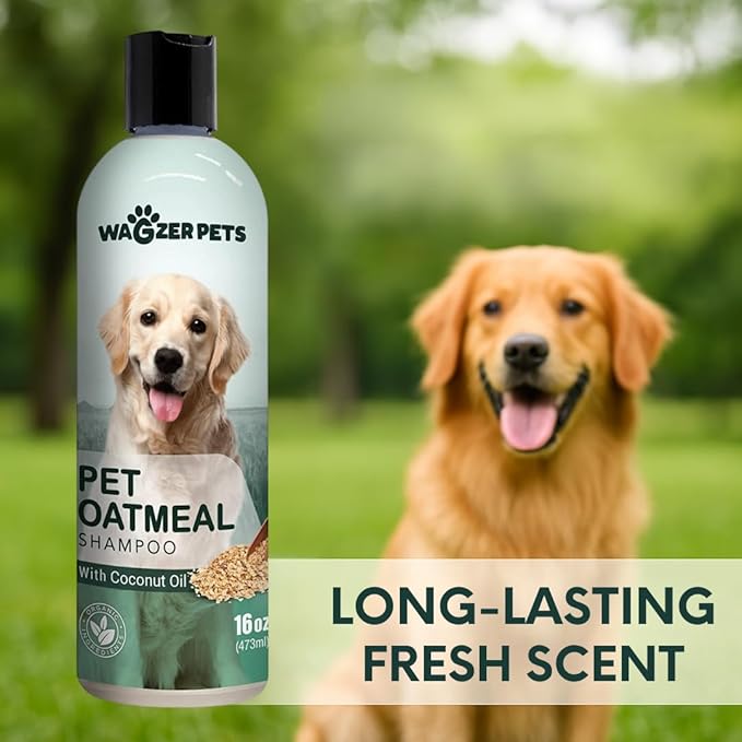 Oatmeal Dog Shampoo with Coconut Oil for Dogs, Soothing Dog Shampoo for Itching and Dry Skin, Made in the USA, (Fresh Puppy) (Oatmeal w/Coconut)