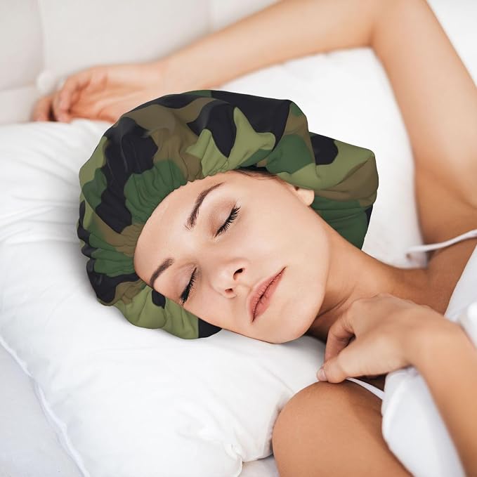 Adjustable Silk Satin Night Cap Women's Men's Sleep Cap