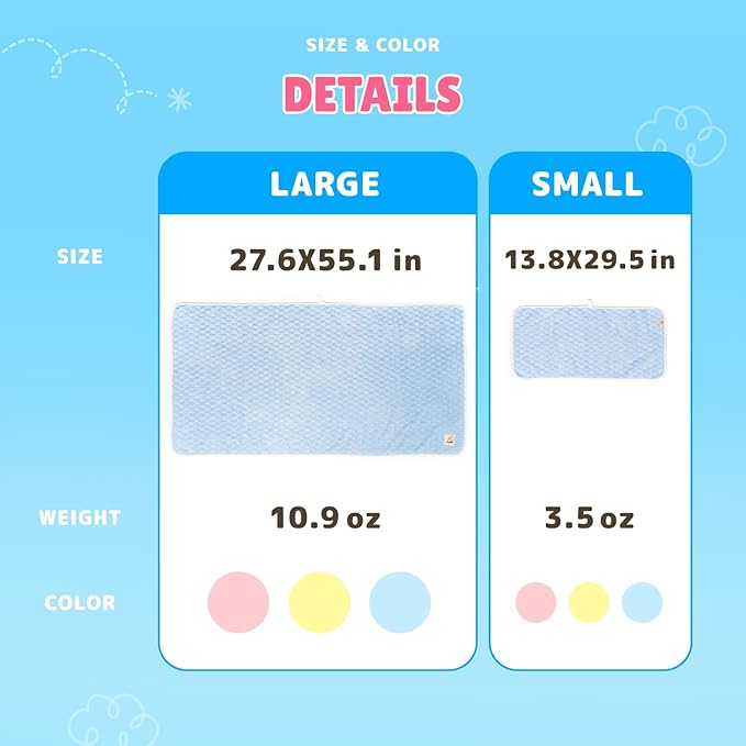 Cloud Pet Towels – Absorbent, Soft Microfiber Towels for Drying Dogs and Cats, Quick-Dry, Includes 2 Sizes