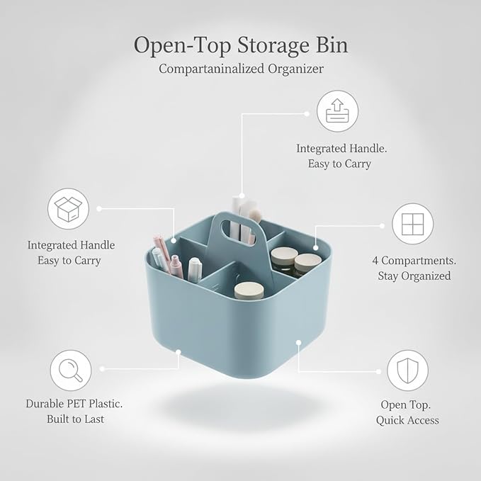 PET Storage Bin, 1 Pack