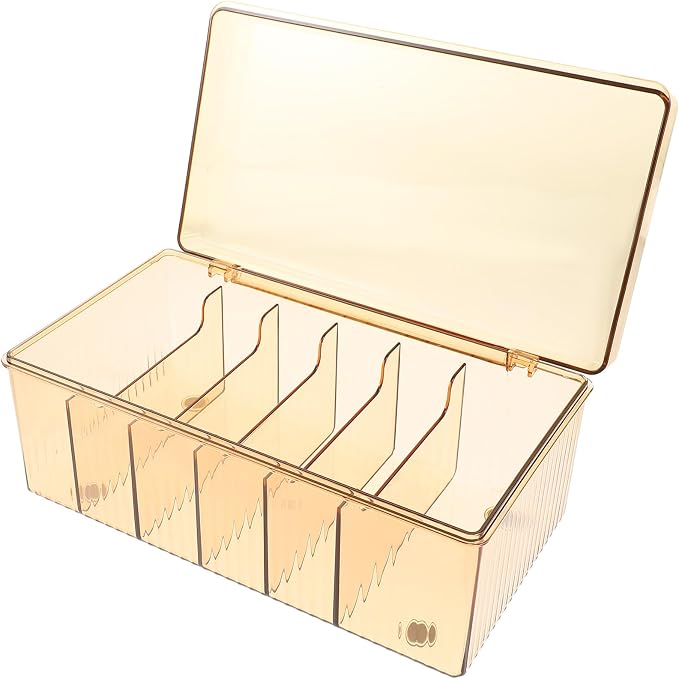 Healeved Cable Organizer Box for Data Cable and Phone Charger Management Pet Material Cord Storage with Multiple Slots for Home and Charger Organization