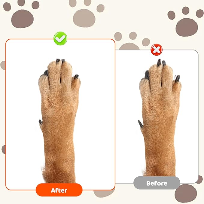 Dog Nail File, Grinder for Quiet Nail Care, Stress-Free Grooming Tool with Four Replaceable Sandpape and Storage Bag, Dog Nail Scratch Board for Anxious Pets and Multi-Dog Households