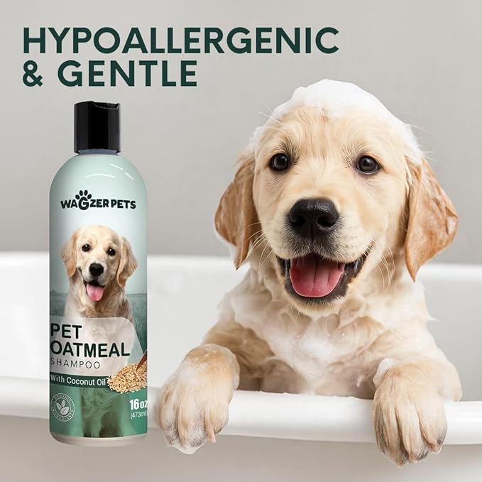 Oatmeal Dog Shampoo with Coconut Oil for Dogs, Soothing Dog Shampoo for Itching and Dry Skin, Made in the USA, (Fresh Puppy) (Oatmeal w/Coconut)