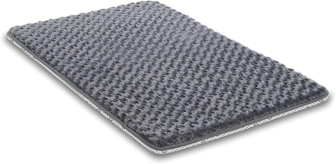 XXXL Dog Bed for Crate Pad, High Resilience Foam Mat Bed, 53x36,Dark Grey | Kennel Mat Bed for Extra Large Dogs, Supportive, Non-slip Bottom, Lightweight & Portable, Washable, Suit for Travel, Trunk