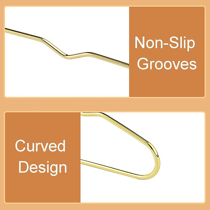 Heavy Duty Kids Child Clothes Hangers, Metal pet Storage Wardrobe Portable Rack Apparel, Clothes Hangers with Non-Slip Shoulder Notches, for Suit, Jacket, Shirt, Dress & Pants