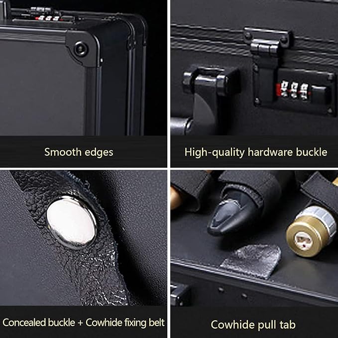 CNCEST Barber Carrying Case,Large Barber Beauty Salon Tool Kits Storage,Portable Travel Carry Case Hairdresser for Hair Stylist Pet Groomer (Black)