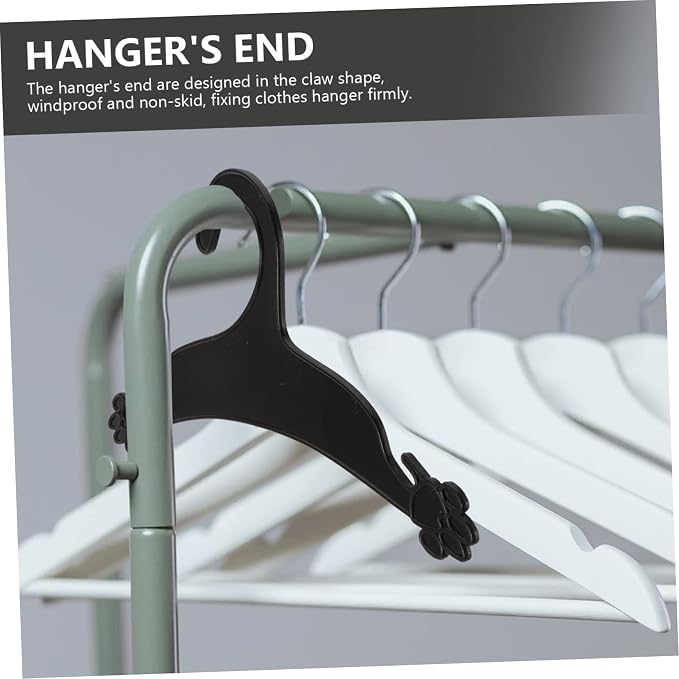 Zerodeko 10pcs Dog Claw Shape Clothes Hangers for Pet Apparel Puppy Clothes Organizer Portable for Travel Dormitory Bathroom Balcony