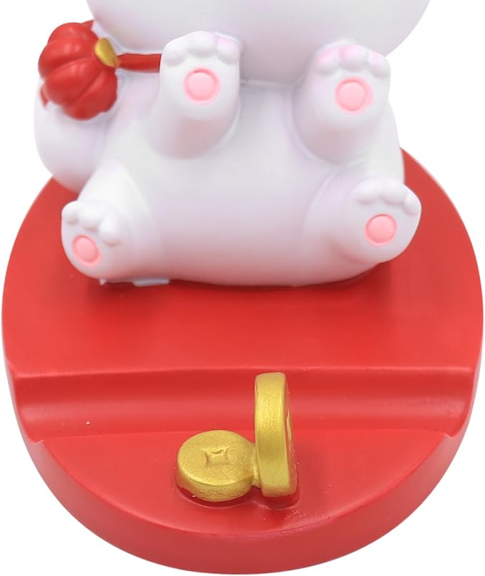 Cute Cat Phone Holder Desk Ornament Kawaii Phone Stand Universal Desk Phone Stand for All Mobile Smartphones Tablets
