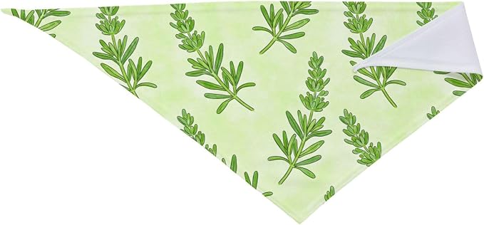 Sage Green Dog Bandana,Adjustable Triangle Bibs Dogs Scarf,Puppy Neckerchief Dog Cat Bib for Spring Summer (Grass Green)