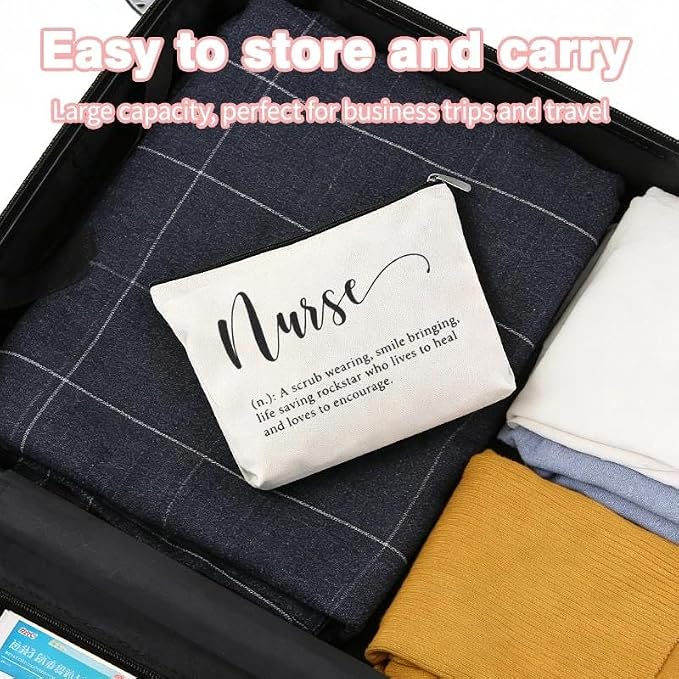 Nurse Gifts Bags for Women Small Nursing Tools Pouch Nurse Pocket Organizer Pouch Nursing School Supplies for Students Nurses Week Graduation Birthday Gifts for Nurses Makeup Bag Pen Pencil Pouches