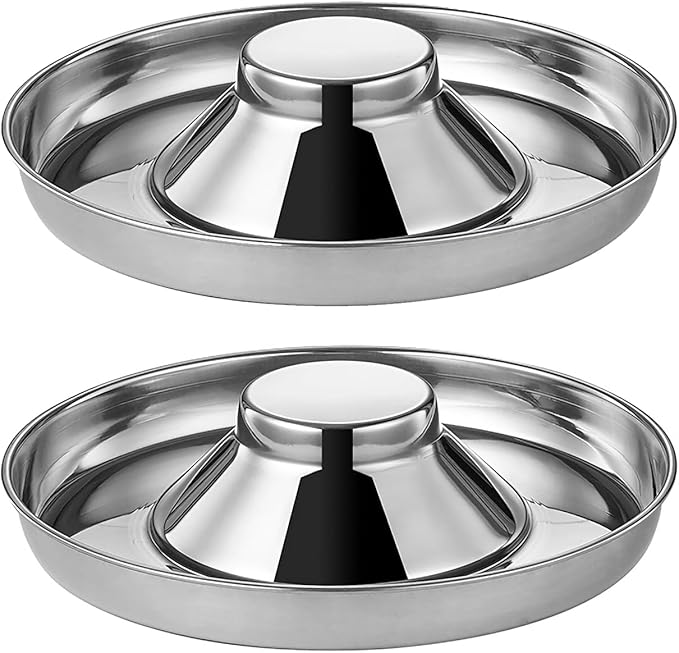 Stainless Steel Dog Bowls, Thickened Durable Replacement Bowls,Feeder Pet Bowl for Cat or Dog Food or Water Dish, for Fast Eating Large Breed, Metal Slow Feeder Dog Bowl Fits