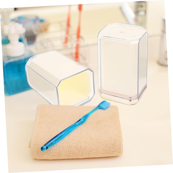 PartyKindom Multi-function Travel Toothbrush Storage Cup Holder Organizer Kit Leakproof for Women Men