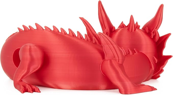 Dragon Stand for Echo Dot 4th/5th Gen, 3D Printed Dragon Amazon Echo Desktop Speakers, Holder for Echo Dot 5th Gen Echo Dot 4th Gen, Made in USA (Red)