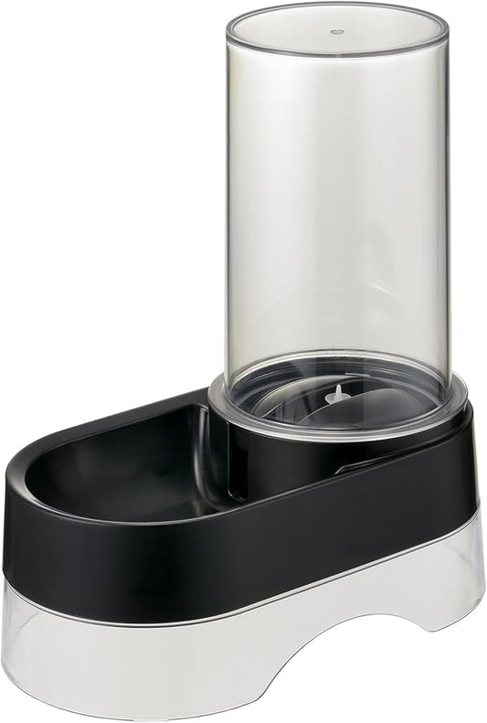 Richell: Elevated Gravity Water Dispenser - Black - Pet, Dogs & Cats, 1 Gallon Capacity Clear Tank, BPA-Free Plastic, Optional Height Stand