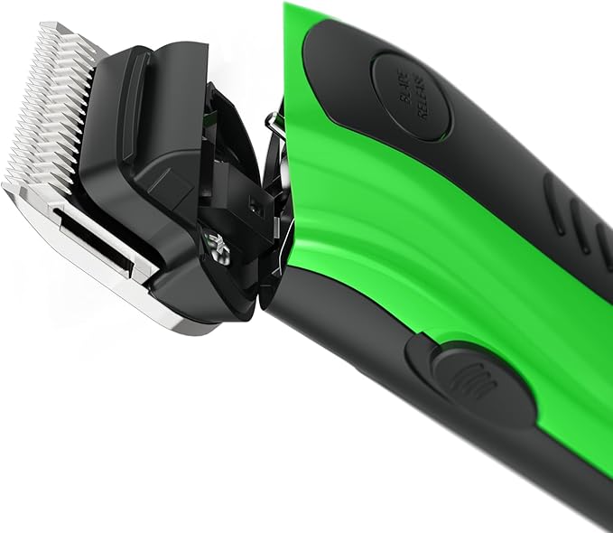 Andis Dr. Pol Easy Clip Versa Clipper Kit - Complete Grooming Solution with Detachable Blades, Attachment Combs, Nail Clipper & More for Safe, Efficient Grooming of All Dog Types, Green, 561121