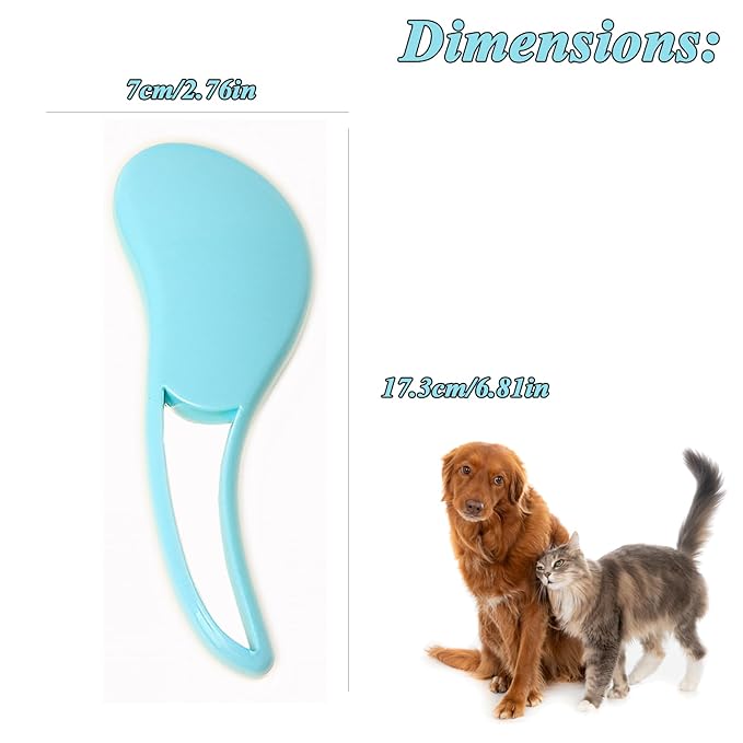 Dog Grooming Brush, Soft Puppy Massage Brush, Pet Hair Bathing Brush Comb, Hangable Grooming Tool for Poodles, Teddy, Yorkies, Maltese, Shih Tzu, Chihuahua (Mint Green)