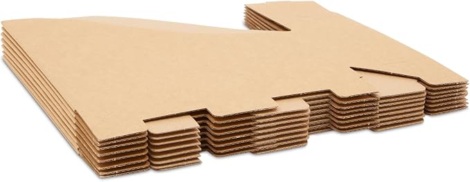 Juvale Corrugated Cardboard Magazine Holder - 3.5 x 10.2 x 10.6 in, Brown, 8-Pack - Magazine File Holder & Document Organizer with Removable Labels